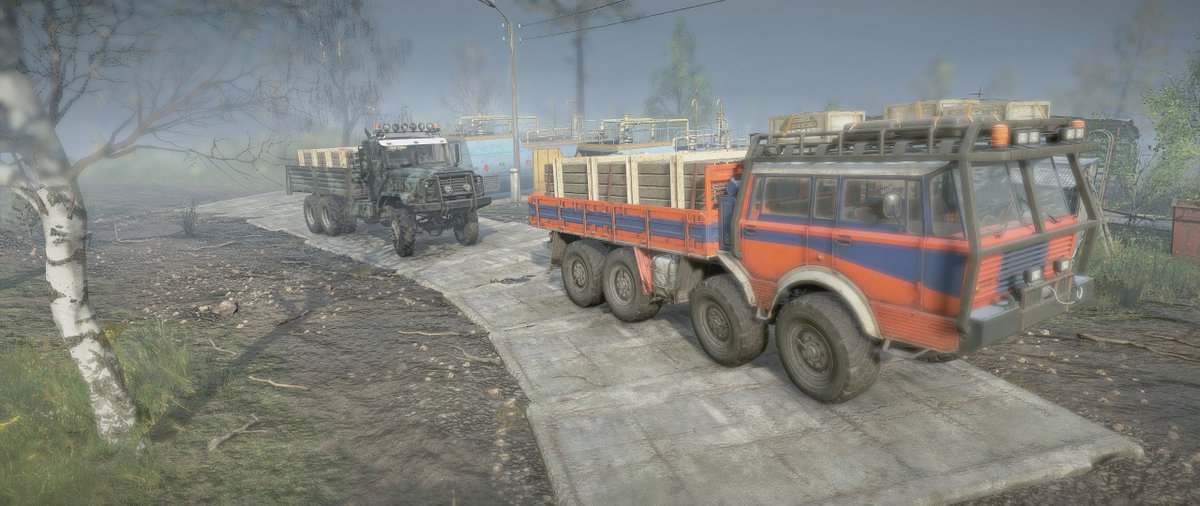 PrimetimeCasual's tweet photo. The convoy moves on!
#Snowrunner #ForTheMud
(crosspost) https://t.co/IwlI7RSl1u