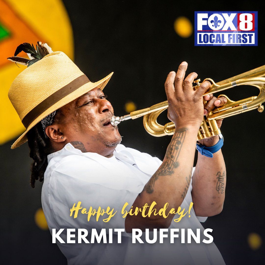 Happy birthday, Kermit Ruffins! Thank you for keeping the NOLA sound alive! 