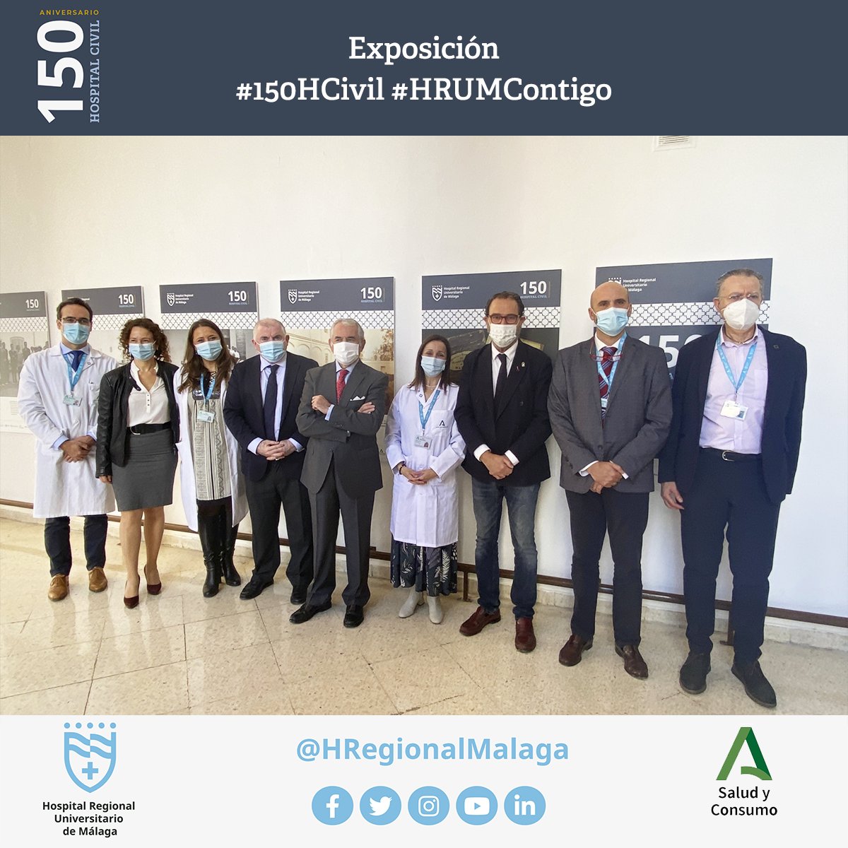 HRegionalMalaga's tweet photo. #150HCivil |
🎂🎉 El 𝘏𝘰𝘴𝘱𝘪𝘵𝘢𝘭 𝘊𝘪𝘷𝘪𝘭 inaugura una exposición que recorre sus 150 años de historia
📸 La muestra, que se quedará instalada de forma definitiva en el centro, cuenta con un total de 24 fotografías a gran tamaño
#HRUMContigo https://t.co/9AYaqGc4BC