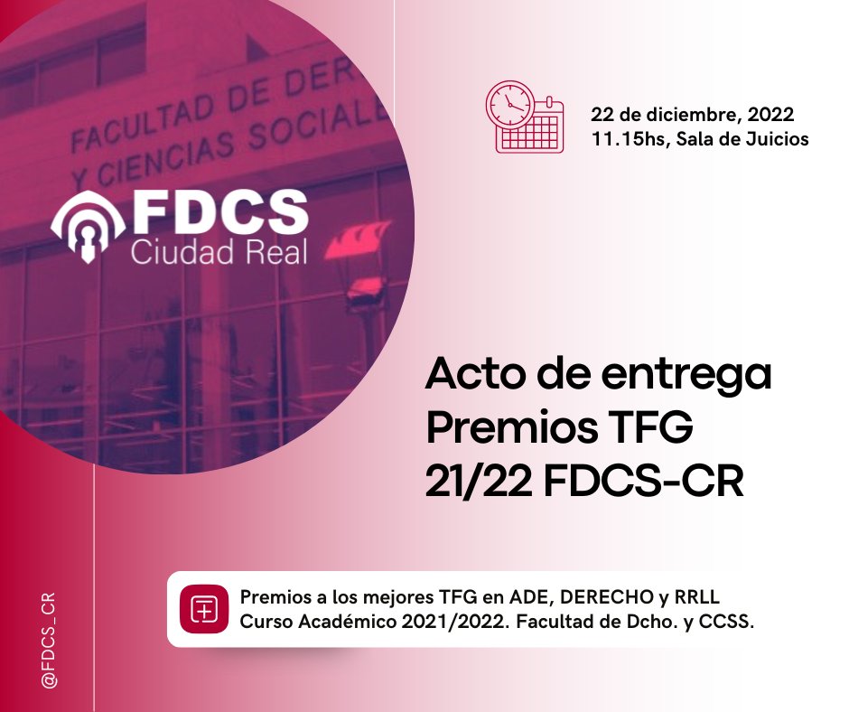 Facultad de Derecho y Ciencias Sociales CR tweet media