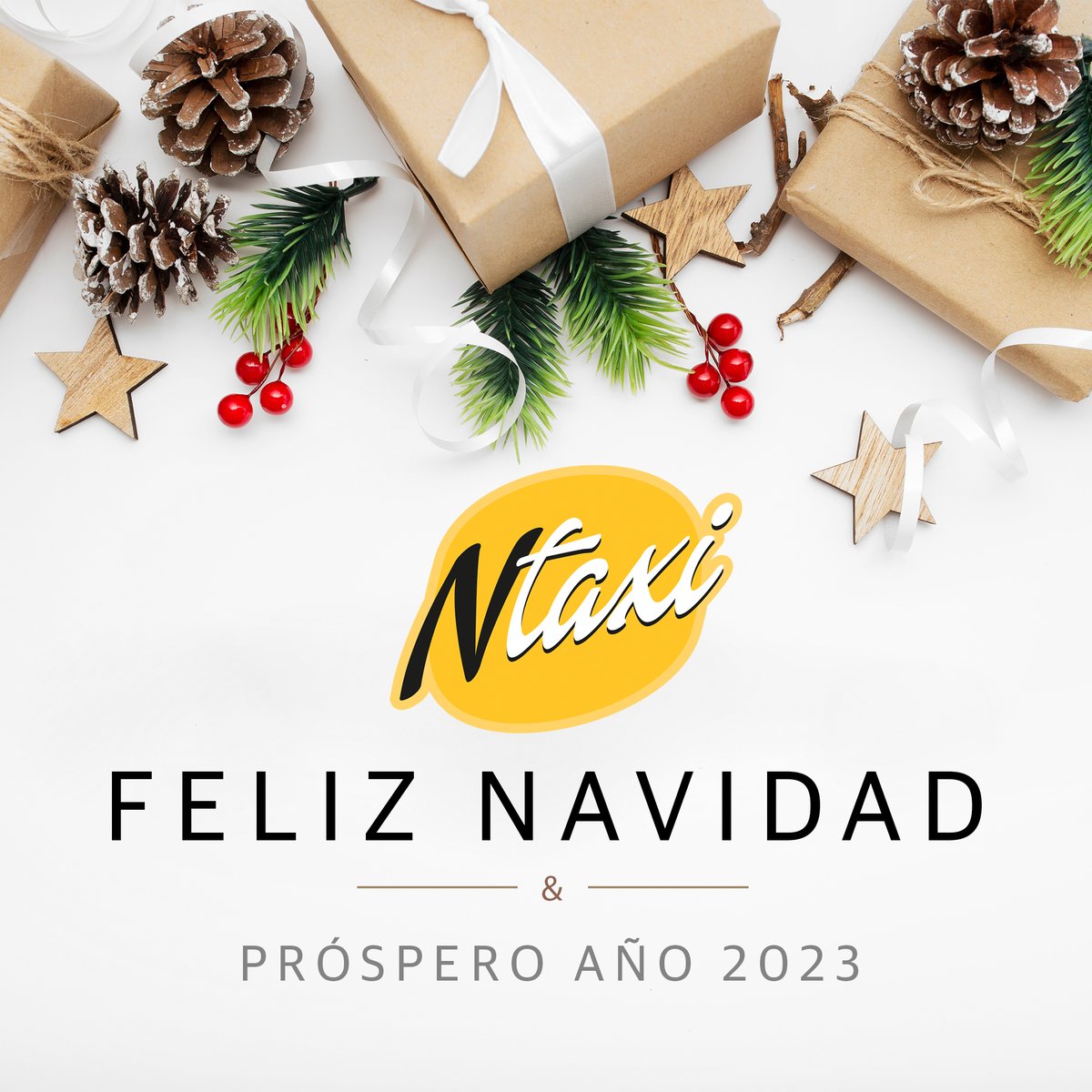 En este 2⃣0⃣2⃣2⃣ hemos dado 𝐜𝐢𝐞𝐧𝐭𝐨𝐬 𝐝𝐞 𝐯𝐢𝐚𝐣𝐞𝐬 y 𝗰𝗼𝗺𝗽𝗮𝗿𝘁𝗶𝗱𝗼 𝗺𝗶𝗹𝗲𝘀 𝗺𝗼𝗺𝗲𝗻𝘁𝗼𝘀 en #NTAXI 🚖   

Por ello, queremos agradeceros la confianza depositada y que sigáis con nosotros en el #AñoNuevo

#FelizNavidad 🎅

#taxis #taxi #MejorEnTaxi