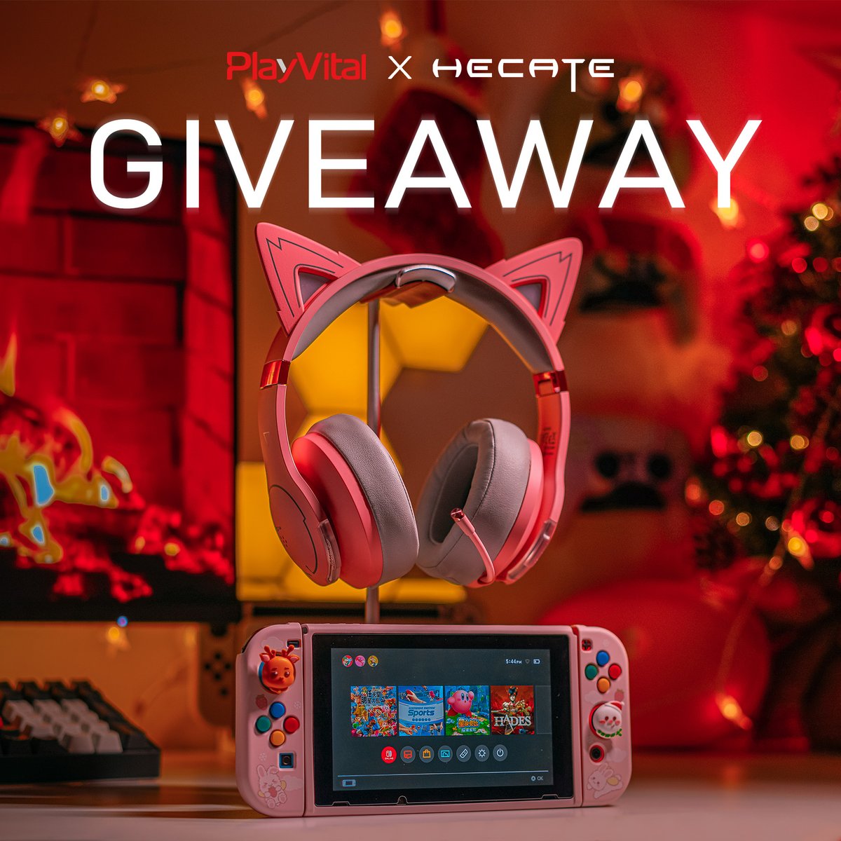 PlayVital X Hecate 🎄 GIVEAWAY 🥳 We're teaming up with HECATE by <a href="/Edifier_Global/">Edifier Global</a> to do an AWESOME Xmas giveaway. OPEN WORLDWIDE! 

ENTER: 
1. Follow <a href="/PlayVitalGaming/">PlayVital</a> &amp; <a href="/Edifier_Global/">Edifier Global</a> 
2. LIKE &amp; RT
3. <a href="/2/">A 2-loop</a> FRIENDS

Ends on Xmas Day. 

#Hecate #christmas #xmas #ps5 #xbox #nintendo