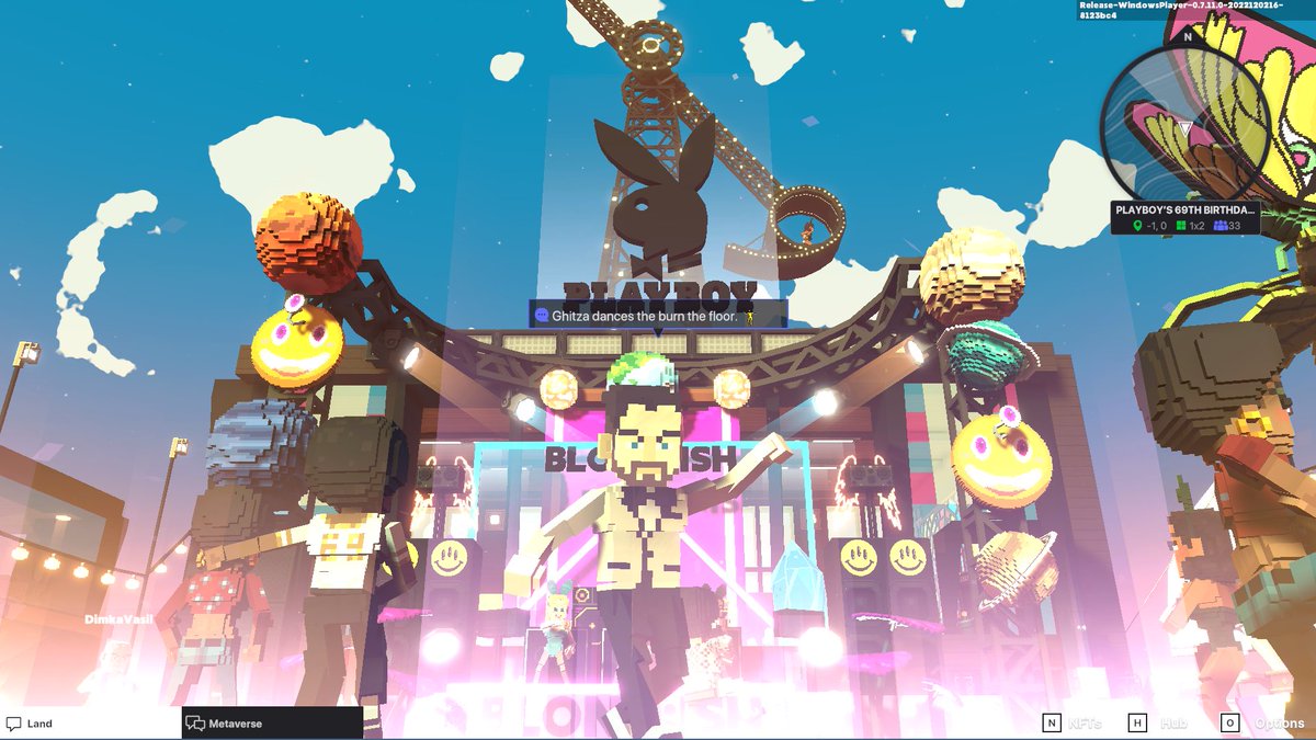 Ghitza5's tweet photo. @TheSandboxGame @Playboy Celebrating @PLAYBOY’S 69TH BIRTHDAY PARTY! 👯‍♀️ https://t.co/yjIyLAbTyO