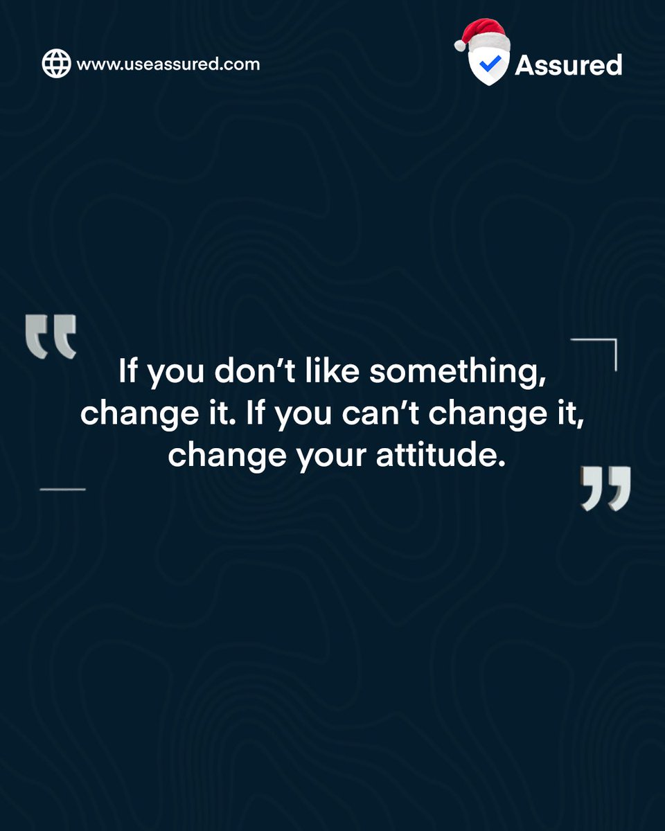 useassured's tweet photo. To experience a difference, we must be 
willing to embrace change or be the change that we 
are yearning for.

#MondayMotivation https://t.co/9tuy5MOfXw
