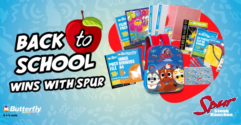 SpurRestaurant's tweet photo. Enjoy Back To School WINs with SPUR! Colour in &amp; stand a chance to WIN a R300 School Stationery Hamper! Ask your waitron for a colouring-in sheet, finish it &amp; drop it in the entry box in-store. Kids aged 3 – 12. 1 – 31 Jan ‘23. Ts &amp; Cs. #SpurBackToSchool #SpurKidsColouringComp https://t.co/eo8hfNYhEZ