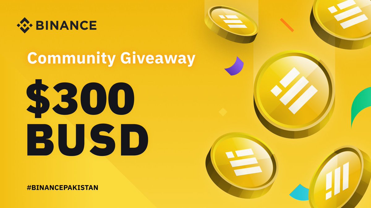 Hamari #Pakistani community k liye $300 BUSD ka giveaway! 

Agar aap bhi hasil karna chahte hain to karna apko ye hai:

📲 Post ko like aur retweet karein
🤝 Follow karein <a href="/BinancePk/">Binance Pakistan 🇵🇰</a> ko
💬 Comments mein bataein aap kis shakhsiyat ko #Binance ka hissa bante dekhna chahte hain