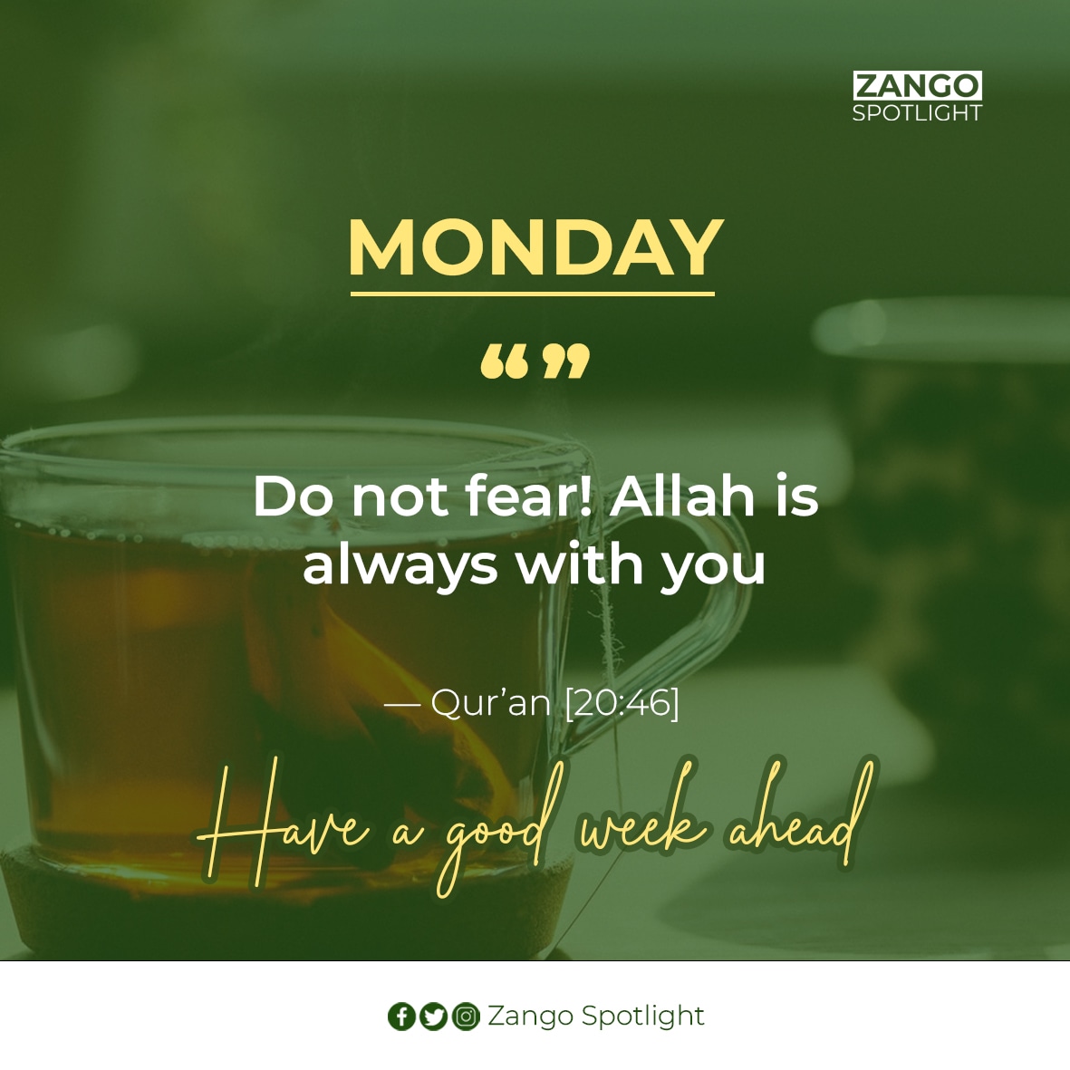 ZangoSpotlight's tweet photo. You're under God's protection. Keep moving. 

#MondayMotivation | #Zango https://t.co/UfIlvzeECS