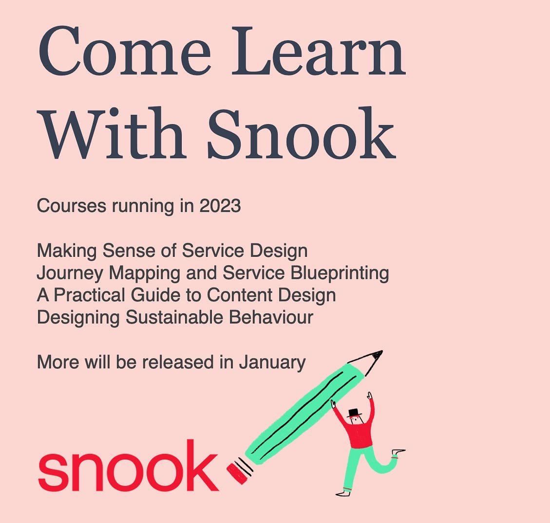 So much short course goodness heading your way in 2023. The Snook team have been incredibly busy creating some amazing new courses.
 
#design #contentDesign #designCourse #education #designEd