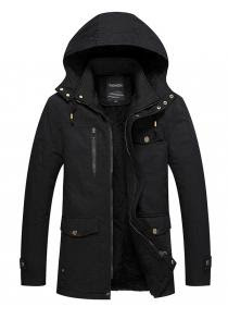 SuperDeals - Gearbest - 9115329145 - Men Comfortable Jacket Leisure Warm Stand Collar Hooded ift.tt/OCi8tKP #SuperDeals #Gearbest