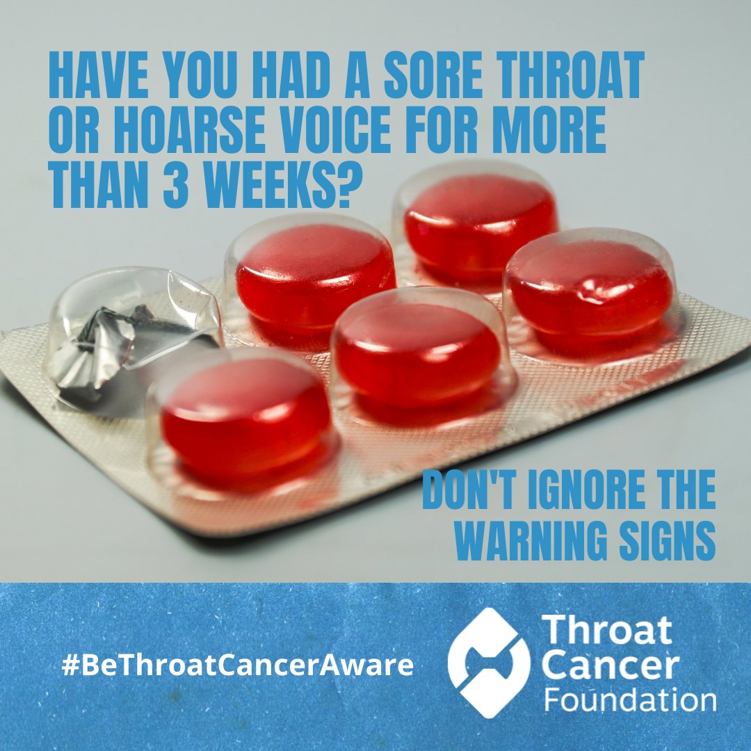 If in doubt. get it checked out

#ThroatCancer #BeThroatCancerAware #HPV #HeadAndNeckCancer #HPVCancer #HPVThroatCancer #Cancer