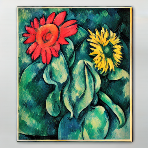 sd_generator's tweet photo. (1) Piet Mondrian style flower wallpaper 
(2) Paul Cézanne style flower wallpaper 
(3) Paul Cézanne style flower poster 
(4) Paul Cézanne style flower notebook cover 

#StableDiffusion https://t.co/lYI361RU40