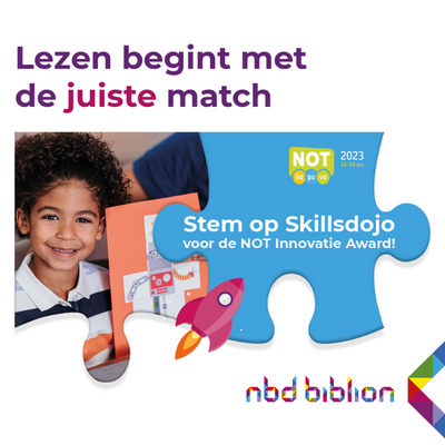 Skillsdojo is genomineerd voor de publieksprijs van de NOT Innovatie Award 2023! 🎉 Heb jij onze missies vaker gespeeld en denk je dat Skillsdojo de beste innovatie is voor het onderwijs? Breng nu je stem uit via 👉 bit.ly/3BKpfz7 

Stemmen kan t/m 22 januari 2023!