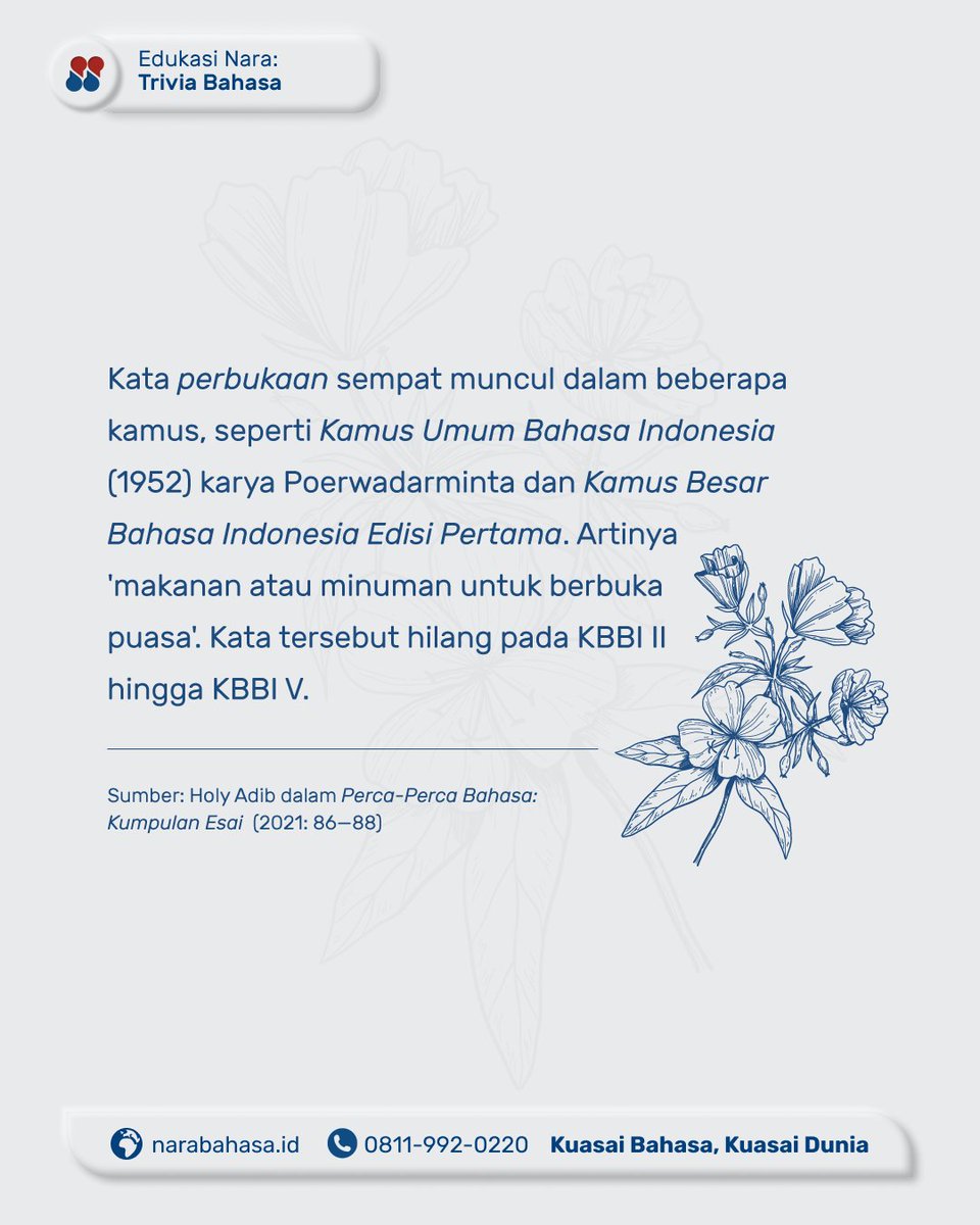 narabahasa's tweet photo. Kata biasa saja bisa hilang, apalagi janji manis. 😭

#triviabahasa #narabahasa https://t.co/ghLVfO9AGh