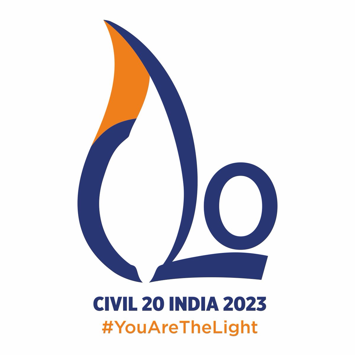 The tagline of Civil20 India 2023 is #YouAreTheLight which is a call to every member of the civil society to come together, make their own paths, find solutions and resolve issues through collective effort.  
#LogoLaunch
#C20India2023