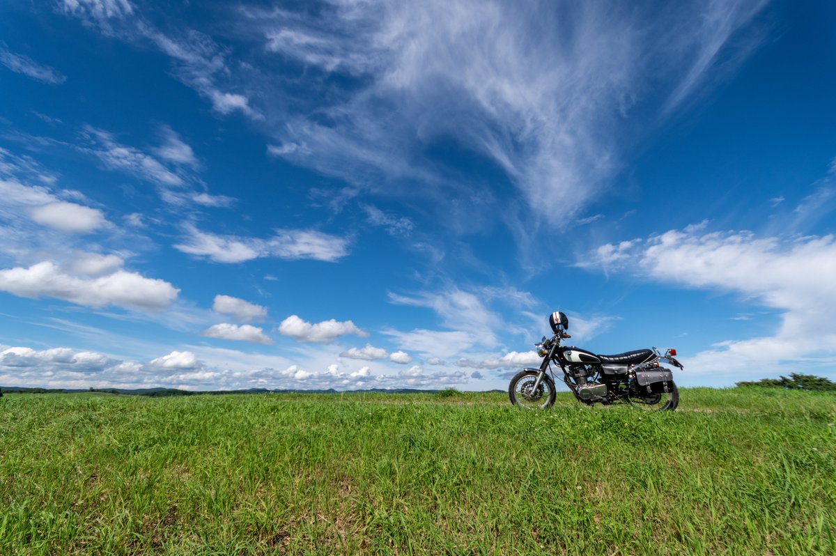 #ツーリングマップル2023読者投稿 
北海道　十勝。果てしない大空と。