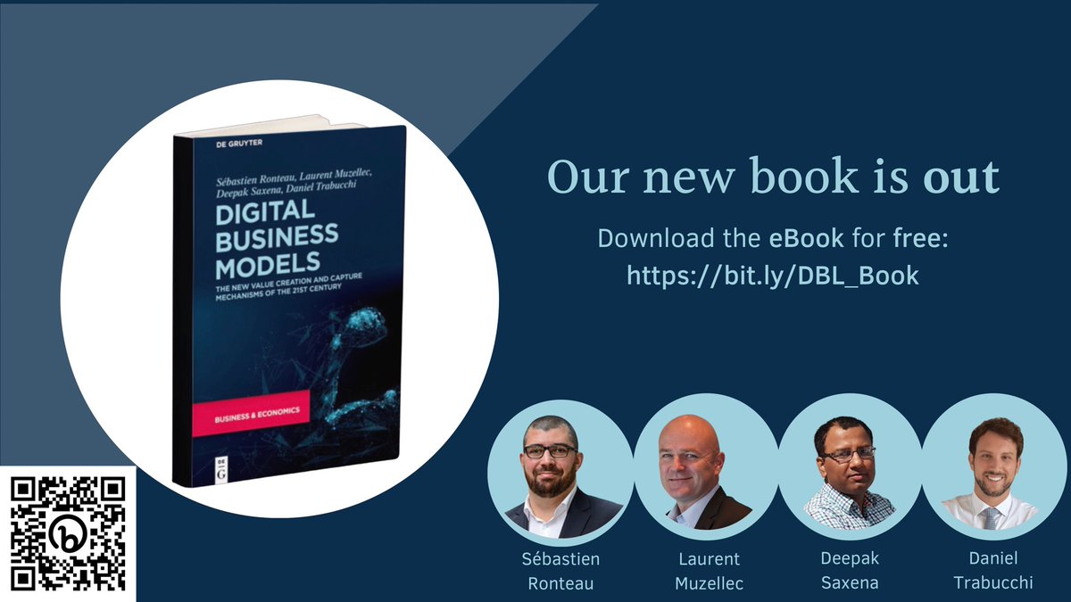 Daniel Trabucchi (@danieltrabucchi) on Twitter photo Our new book is out 😍 the ebook is free, follow the link in the picture #DigitalBusinessModels shout out to my co authors <a href="/ronteau/">Sébastien Ronteau</a> <a href="/muzellec/">laurent muzellec</a> @deepakademic Our new book is out 😍 the ebook is free, follow the link in the picture #DigitalBusinessModels shout out to my co authors <a href="/ronteau/">Sébastien Ronteau</a> <a href="/muzellec/">laurent muzellec</a> @deepakademic
