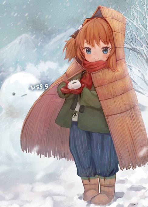 「赤マフラー 雪だるま」のTwitter画像/イラスト(新着)｜3ページ目