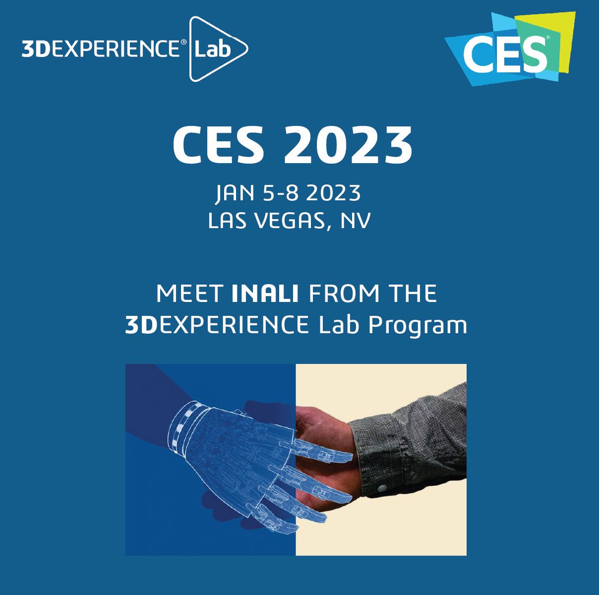 3DEXPERIENCELab's tweet photo. #MondayCES
The second startup we are bringing to Las Vegas is….. INALI! 🚀
🔎 Learn more about Inali here: https://t.co/k5uWRXbCsE
#3DEXPERIENCELab #DassaultSystemes #innovation #3Dexperiencecompany #disruptive #startups #deeptech #collectiveintelligence #CES2023 https://t.co/z4awstlN6t