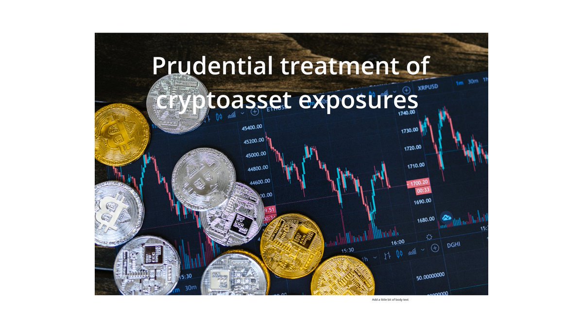 The #BaselCommittee standard for cryptoassets – to be implemented by 1 Jan  2025 – provides a global regulatory framework for the exposure of  international banks to cryptoassets that promotes responsible innovation  while