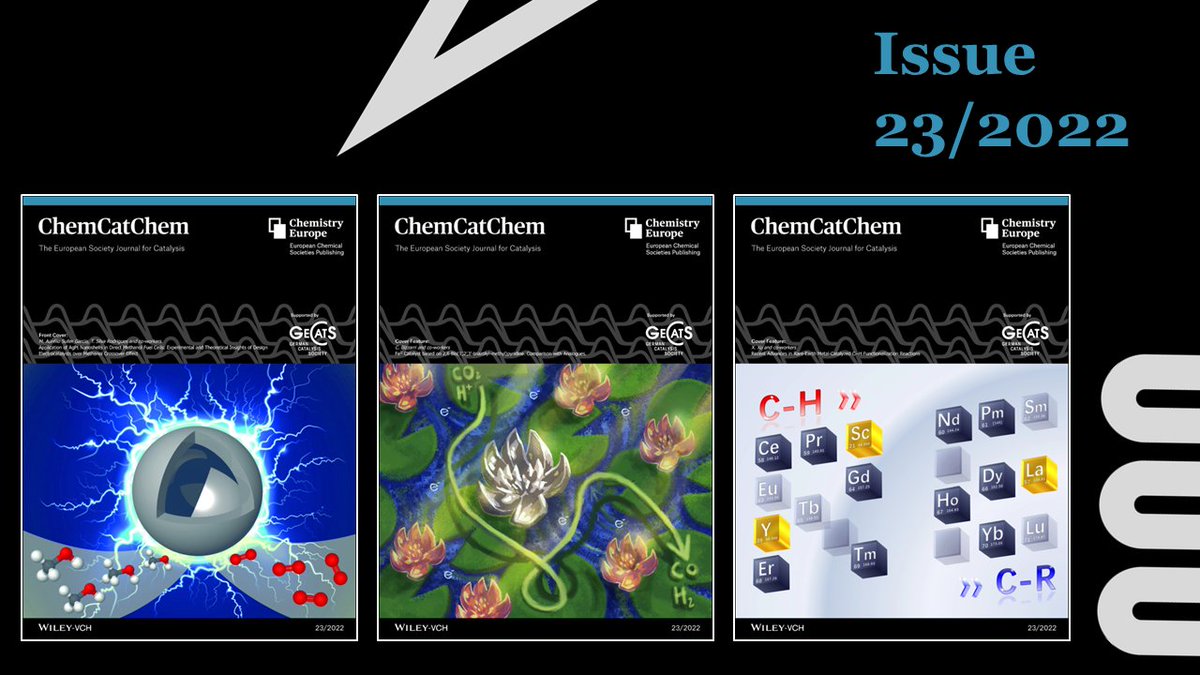 ChemCatChem's tweet photo. 📢Check out Issue 23: https://t.co/QODnibodoV
Cover articles by Thenner Silva Rodrigues & @marco_suller, @BizzarriTeam, and Xin Xu.
Including great work by @hermansgroup, @JoostReek & @bruin_bas, Pascal Raybaud, Ali M. Abdel-Mageed & Jabor Rabeah, Gonzalo Prieto, and more. https://t.co/JwCoCeqmQN