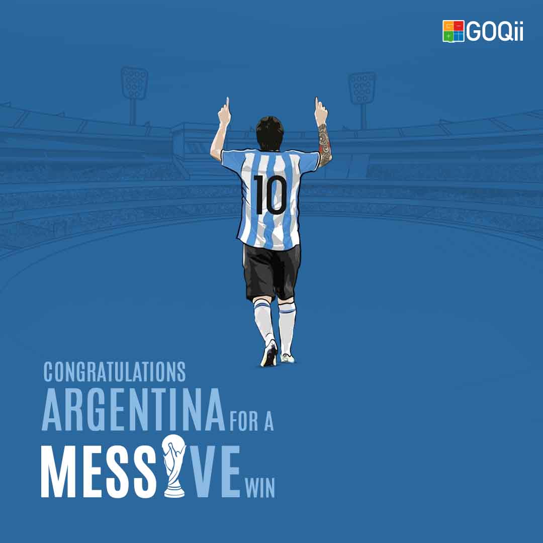 An epic finale on the world's greatest stage. Congratulations to Argentina for their heroic win in FIFA 2022.⚽🥇 #GOQii #fifaworldcup2022 #messi #argentina #football #athletes #fitness #fifa #BeTheForce
