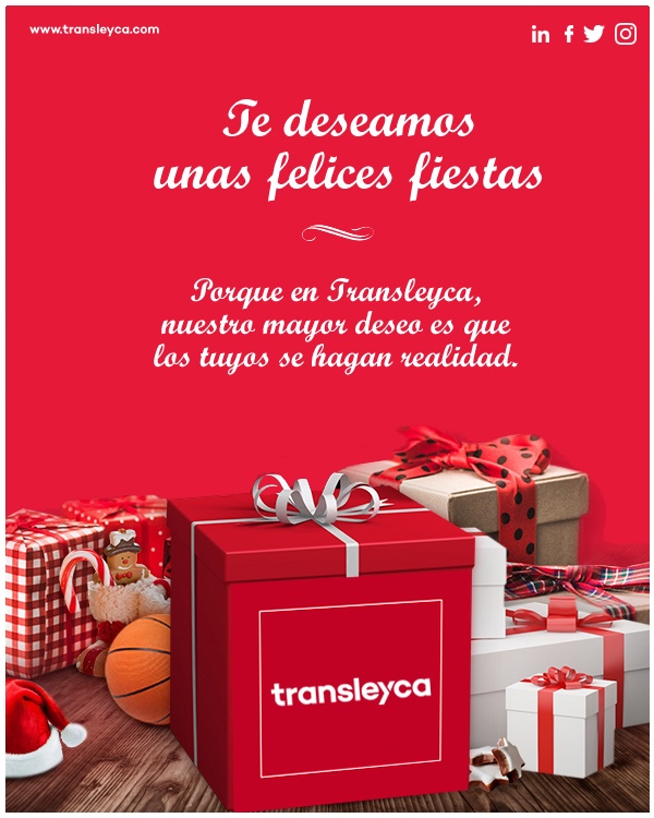 En medio de tanta incertidumbre, es bueno hacer un alto y recordar lo que es realmente importante en la vida. Desde Transleyca os deseamos unas #FelicesFiestas y lo mejor para 2023
