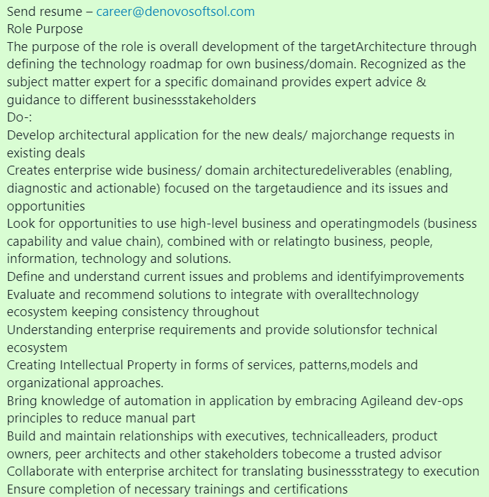 denovosoftsol's tweet photo. #denovojobs #denovo
Vacancy for-Domain Consultant
Location-Hyderabad
Experience-8-10 YEARS
External ID-1970132

Send resume – career@denovosoftsol.com

#DomainConsultant #cloudservice #itgovernance #seniorconsultant #aws #awscloud #cloudcomputing #AzureCloudServices #Googlecloud https://t.co/xGgrLLkLI1