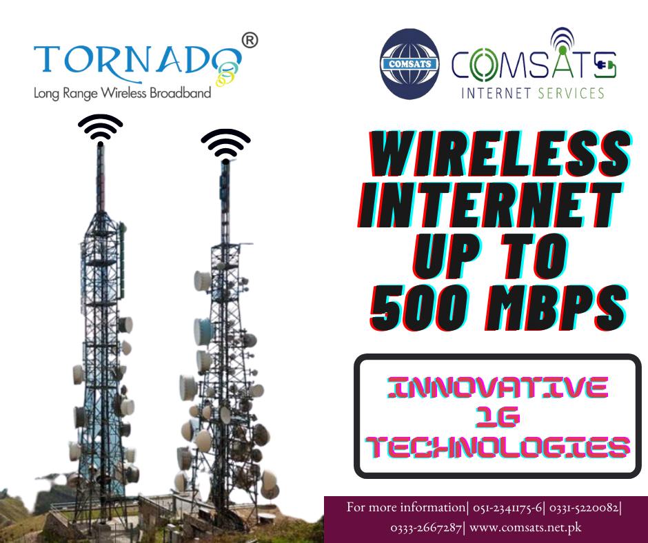 COMSATS Internet Services CIS gives you the Fastest Internet Connectivity at the most affordable rates.

Available in all major cities of Pakistan!

For more information, call or visit: 051-2341175-6| 0331-5220082| 0333-2667287| comsats.net.pk

#CIS