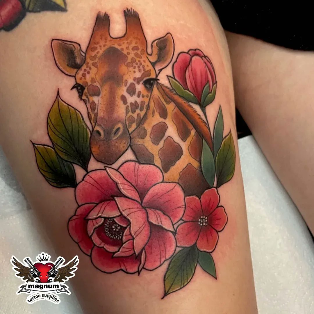 giraffe and elephant tattooTikTok Search