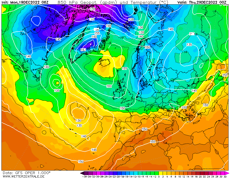 weervolger on Twitter: "Het Amerikaanse weermodel (GFS) laat tegen het