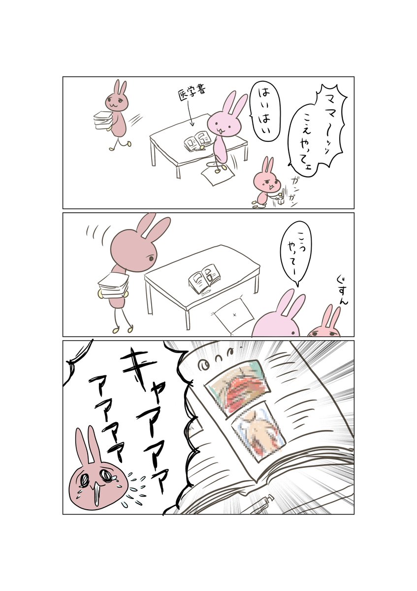 感覚が鈍ってしまってます。
公共の場での勉強や調べ物は気を付けていますが夫には気を抜いてしまいます。
(夫は非医療関係者で血とか苦手) 