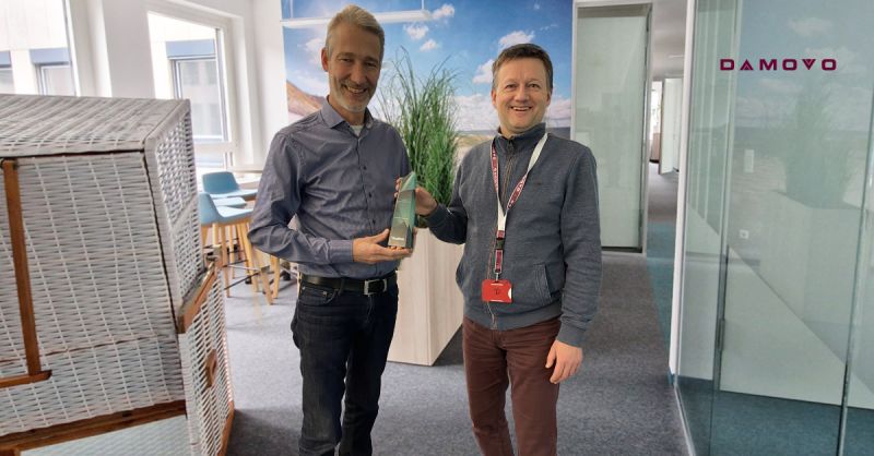 We are pleased that <a href="/Yealink/">Yealink US</a> awarded us as Partner of the Year Germany 2022. 🏆 Our colleagues Till Maass, Head of Vendor and Alliance Management and Markus Greiner, Solution Consultant gratefully accepted the award. #yealink #damovo