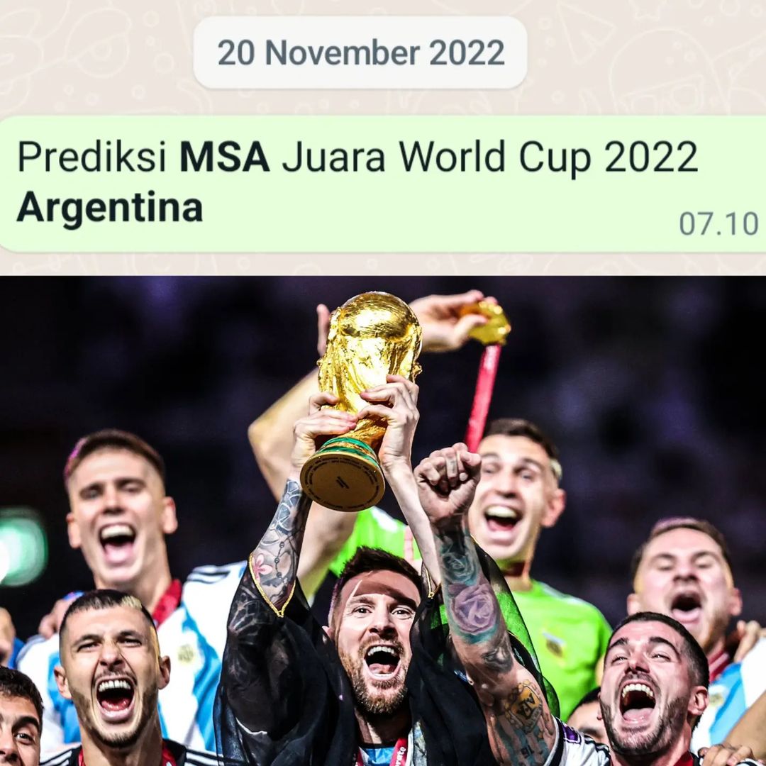 Messi 36 tahun dengan 39 Trofi adalah GOAT (Greatest of All Time atau yang terbaik sepanjang masa). Undebatable