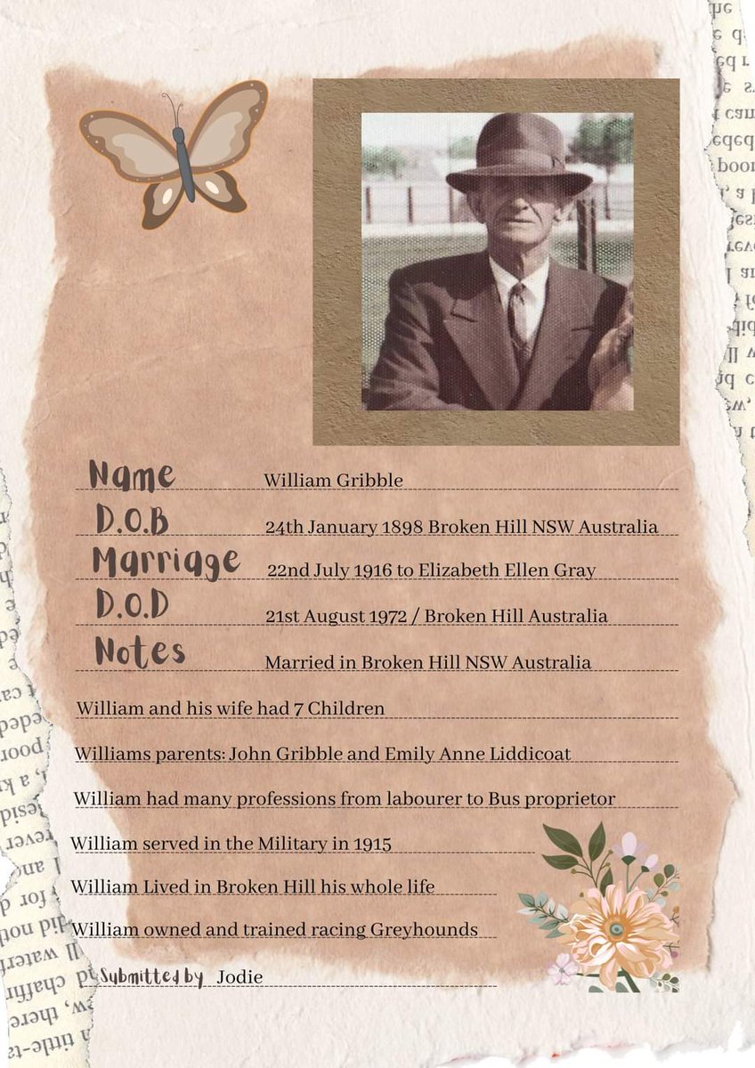 My Great Grandfather William Gribble #Genealogy