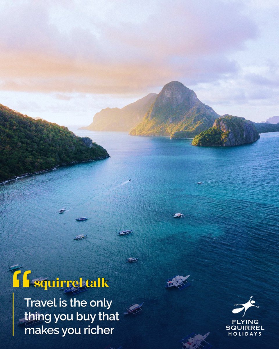 FSHoliday's tweet photo. 🏔️When we travel we get paid in experience! 🧳💯
Enrich your soul with travel and visit your dream destination today! ✅✅✅
#SquirrelTalk #MondayInspo #TravelInspo #MondayMotivation #travel #traveler #traveldiaries
#travelphotography #photography
#travelgram #nature https://t.co/BUbJBzkZt3