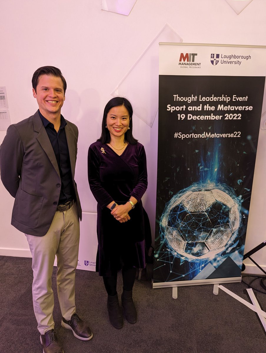 ChristinaYZhang's tweet photo. @benryanshields of @MIT @MITSloan gives a great opening keynote speech on "Demystifying the Metaverse" at the joint conference with @LboroVC  @lborouniversity on "#Sport and The #Metaverse" #sportandmetaverse22 @MetaverseInst #web3 https://t.co/U8gTAQU6OL