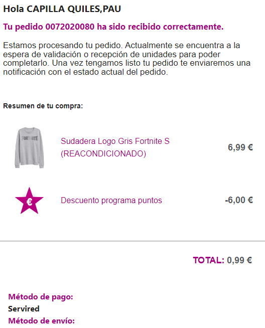 GameOnPau's tweet photo. @GAME_SAC No consigo solucionar un problema por ninguno de los canales de atención que tenéis. Hay un pedido que realicé, lo cobraron, me quitaron los puntos, pero desapareció de la web, y ahora no tengo ni el pedido ni sé nada... Sólo tengo el mail de confirmación. https://t.co/Wsd8wFj9dV