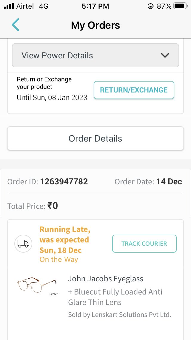 twiple_arunodoy's tweet image. Any update on the status? This&apos;s how u handle customer issues? Get trained guys. Local shops r better than u. #lenskart #fraud #falsecommitments #CustomerService #complaint