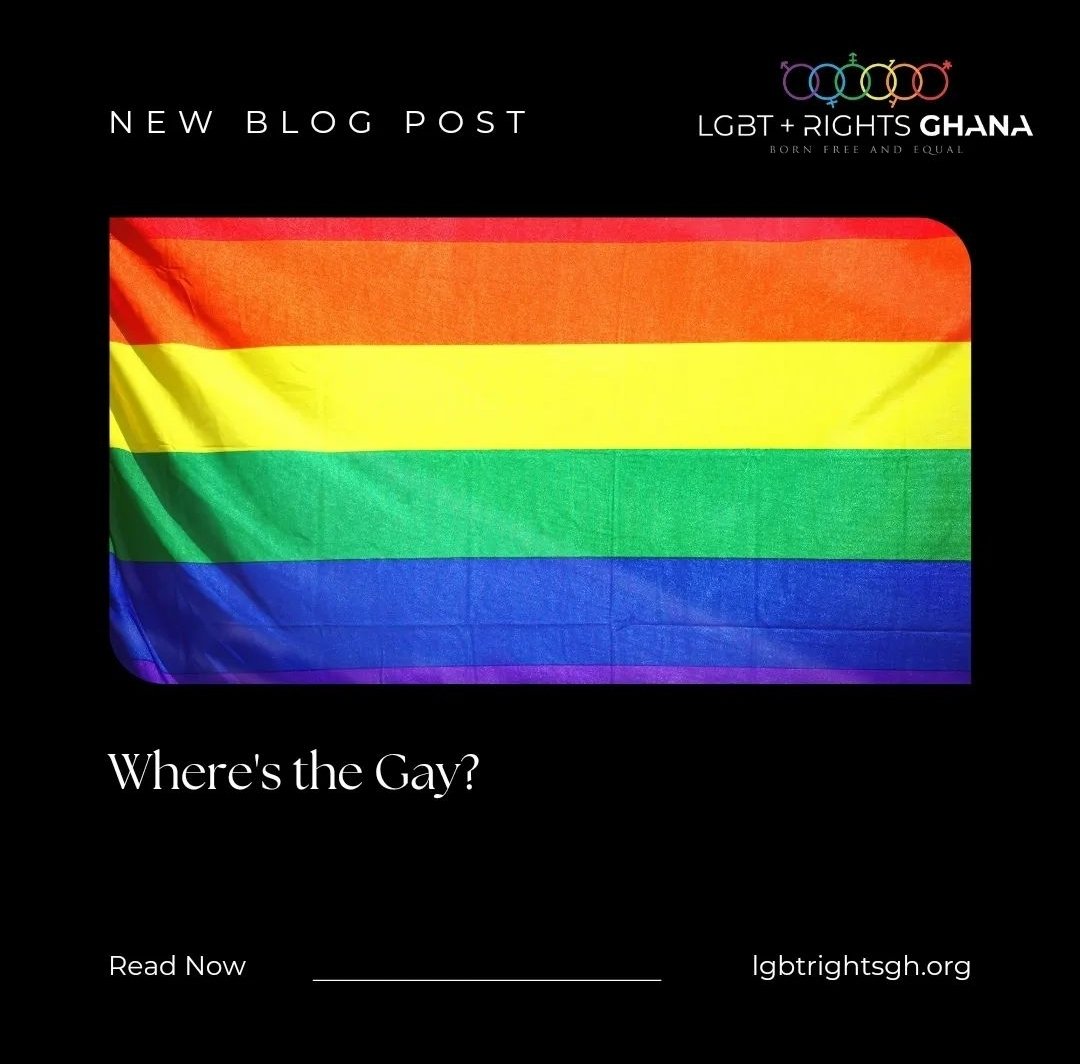 "The gay people are here, but the gay isn’t. Straight couples happily engage in PDAs, but the affection you show to your partner behind closed doors may soon be illegal."

lgbtrightsgh.org/wheres-the-gay/
<a href="/LGBTRightsGhana/">LGBT+ Rights Ghana</a>