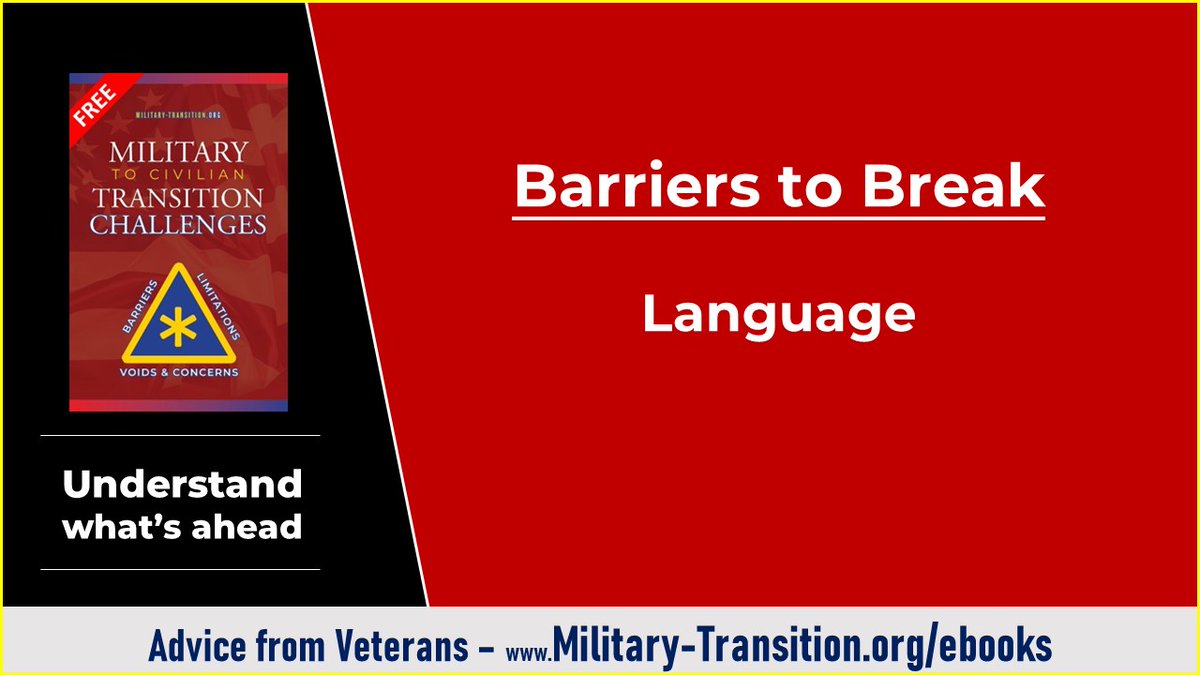 Free #militarytransition books 
military-transition.org/ebooks.html
#LifeAfterMilService #postMilitaryLife #VeteransConnect #VeteransUnited #UnitedVeterans #USVets #USVeteran #USVeteranCorp #ServedHonorably #veteran #veterans