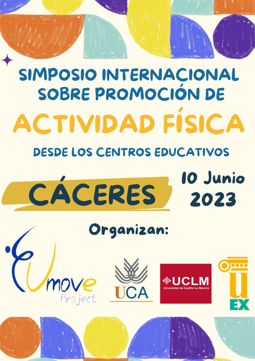 Dsanchezoliva's tweet photo. Guarda la fecha 📅: 10 de Junio de 2023.
A partir del proyecto @EumoveProject, organizaremos unas jornadas con las premisas de:
- Desde la ciencia pero aplicado a la realidad de los centros.
- Desde los investigadores/as, pero pensandos en los docentes.
Os esperamos¡ https://t.co/IewUBeiajS