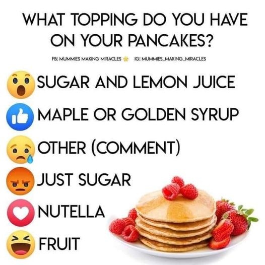 pcchefgwen's tweet photo. With my boys being on Winter Break and having been at camp for the last 3 days where they were spoiled with a hot breakfast, pancakes are going to be a request for sure. which made me wonder....
#breakfast #pancakes #pancaketopping #hotbreakfast #maplesyrup #memoriesinthemayhem https://t.co/8fTzlzygAq