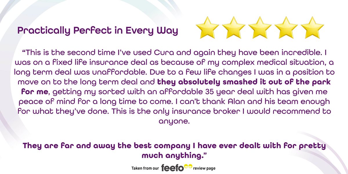 CuraFS's tweet image. "This is the second time I've used Cura and again they have been incredible."

Receiving such good feedback makes our day!

#AccessToInsurance
#ProtectionInsurance
#ClientFeedback
#FeefoReview
#Feefo
#CustomerService