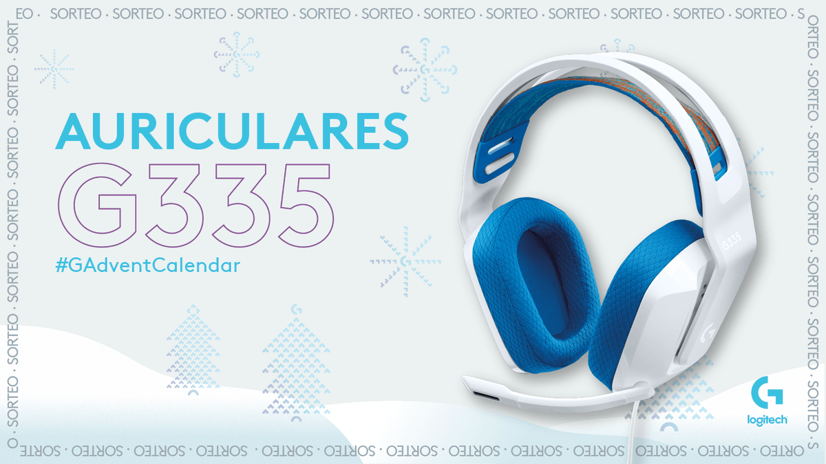 💥 SORTEO AURICULARES G335 💥  Empezamos la última semana del #GAdventCalendar con un sorteazo 😎 Participa y llévate unos auriculares G335 🤩

1️⃣ Sigue a <a href="/LogitechG_ES/">Logitech G España</a> 
2️⃣ Haz RT

¡El sorteo dura 24h! Mucha suerte a todxs 🍀