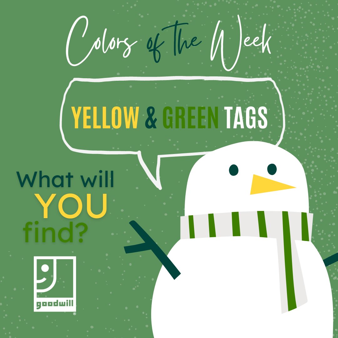 GoodwillNJ's tweet photo. Who has some last minute holiday shopping to do? Shop at #Goodwill for our #ColorsoftheWeek and save money on gifts this year! https://t.co/BpAmTBrNSk