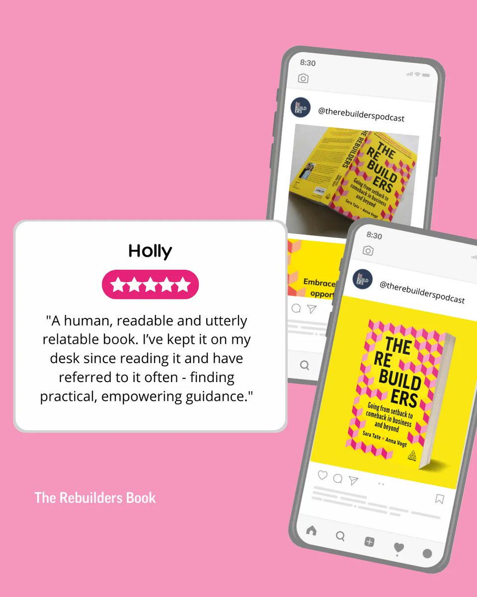 “I’ve kept it on my desk since reading it and have referred to it often - finding practical, empowering guidance.' ” - Holly reviewed The Rebuilders book on Amazon and summed it up perfectly. Thank you so much! ❤️ Treat yourself to your own copy buff.ly/38bYyI9