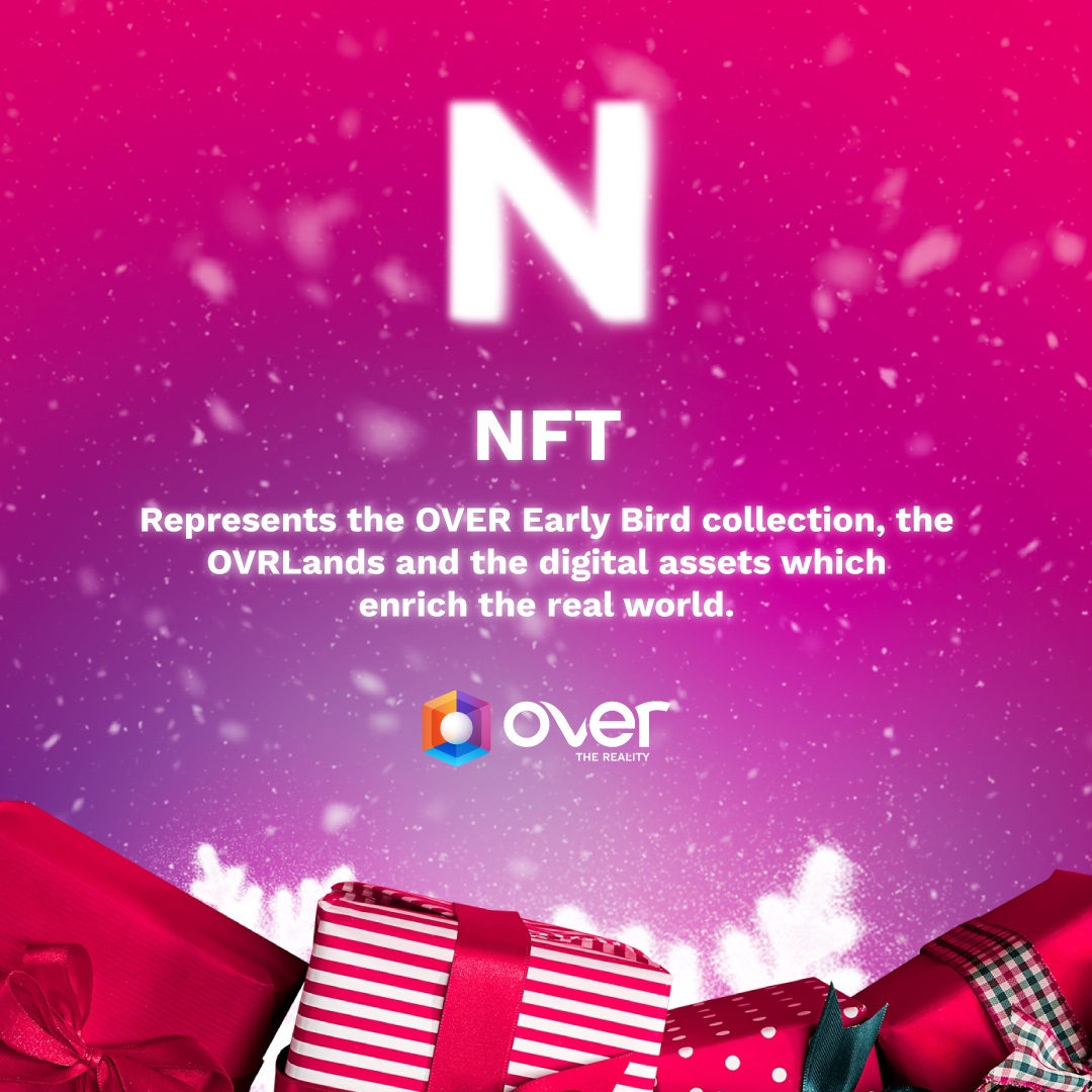 OVRtheReality's tweet image. 🥳 #OVERAlphabet

🎄Day 14
N = NFT
🌀 An #NFT is fundamental to #Web3.
OVER NFTs represents OVRLands, their 3D assets, &amp;amp; the OVER Early Bird Collection.

Our Christmas Collection is on sale now in the OVER Marketplace! Link in bio. Buy one for Xmas!

What does "N" mean to you?