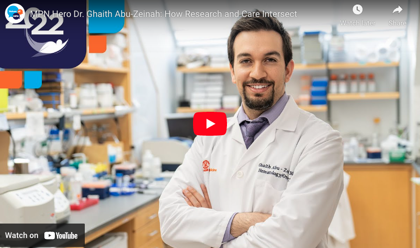 Congratulations to @WeillCornell Silver MPN Center team member Dr. @GhaithAbuZeinah for being selected as a 2022 MPN Hero by @VoicesofMPN for his dedication to personalized  #MyeloproliferativeNeoplasm patient care and #research: bit.ly/3WoFU3g