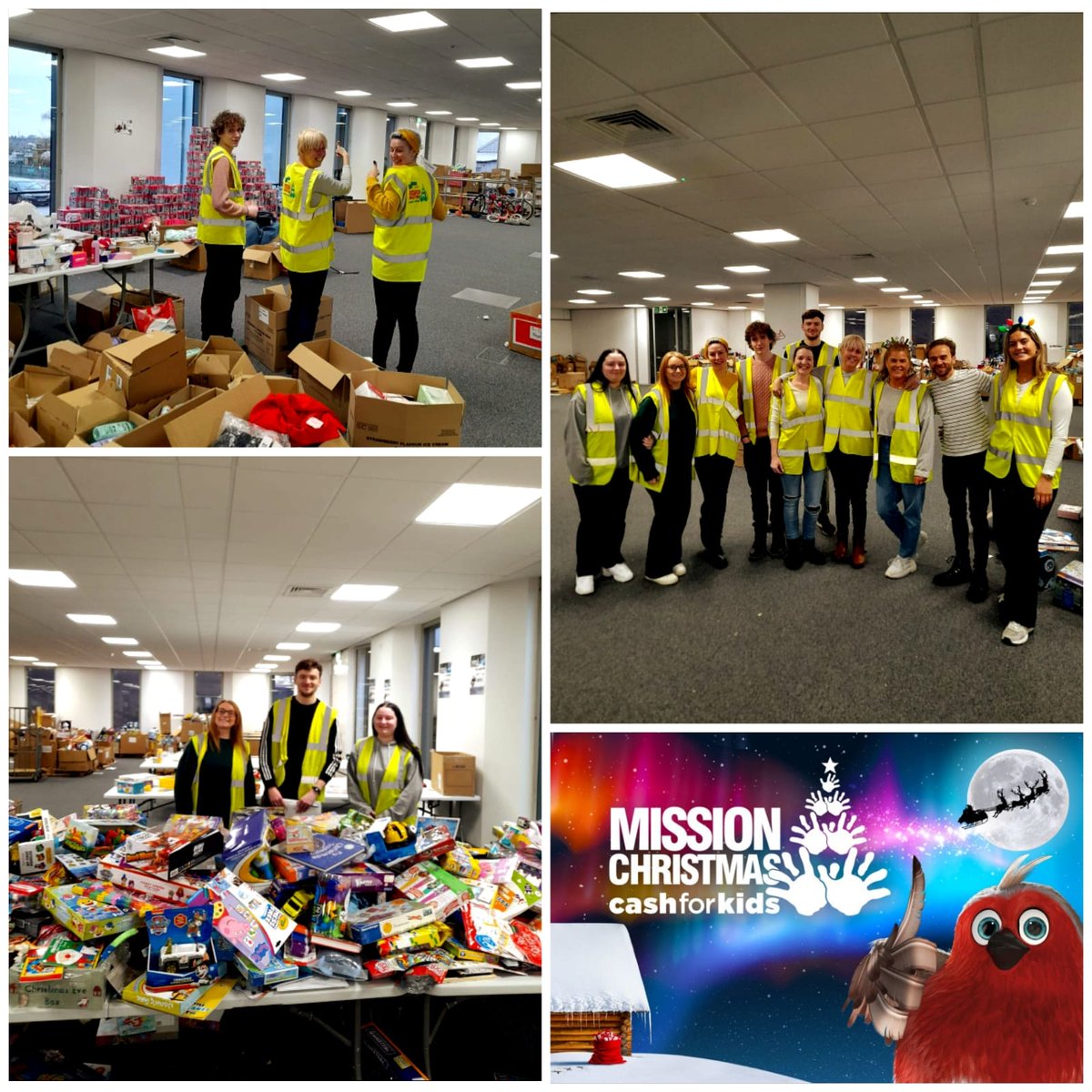 A fantastic weekend with some of the team volunteering @CashforkidsMCR Mission HQ to help package up toys as part of their wonderful #MissionChristmas  campaign. Thank you to everyone who donated for this fantastic cause. https://t.co/UvvXYzS0V5