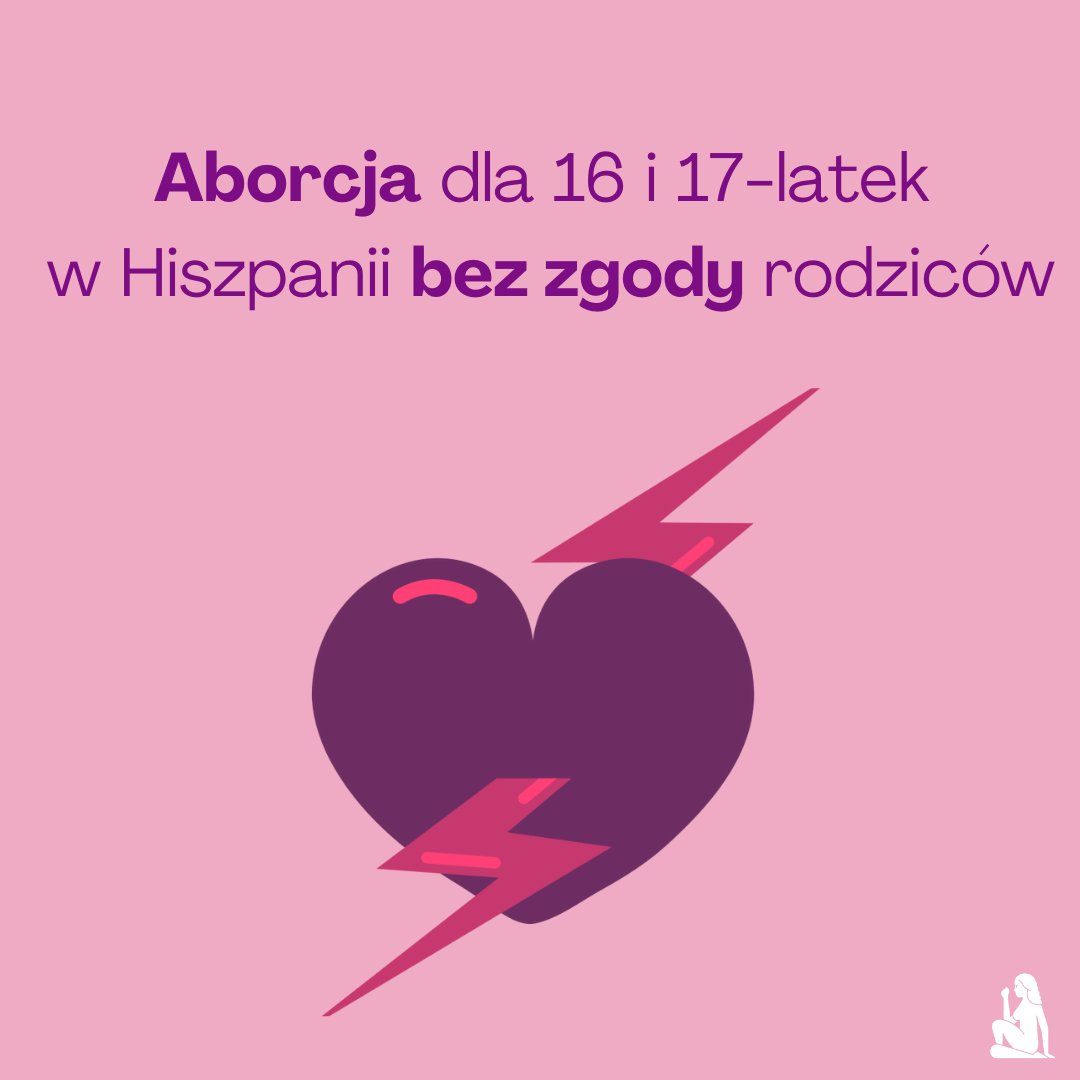 FEDERApl's tweet photo. (1/3) Hiszpania dba o zdrowie dorosłych kobiet i nastolatek 💜 Nowe prawo wprowadza wiele zmian. Pozwala dziewczynom w wieku 16 i 17 lat na aborcję bez zgody rodziców.  Znosi obowiązkowy trzydniowy okres „do namysłu” dla kobiet, które chcą przerwać ciążę. https://t.co/d5nawy0m0b